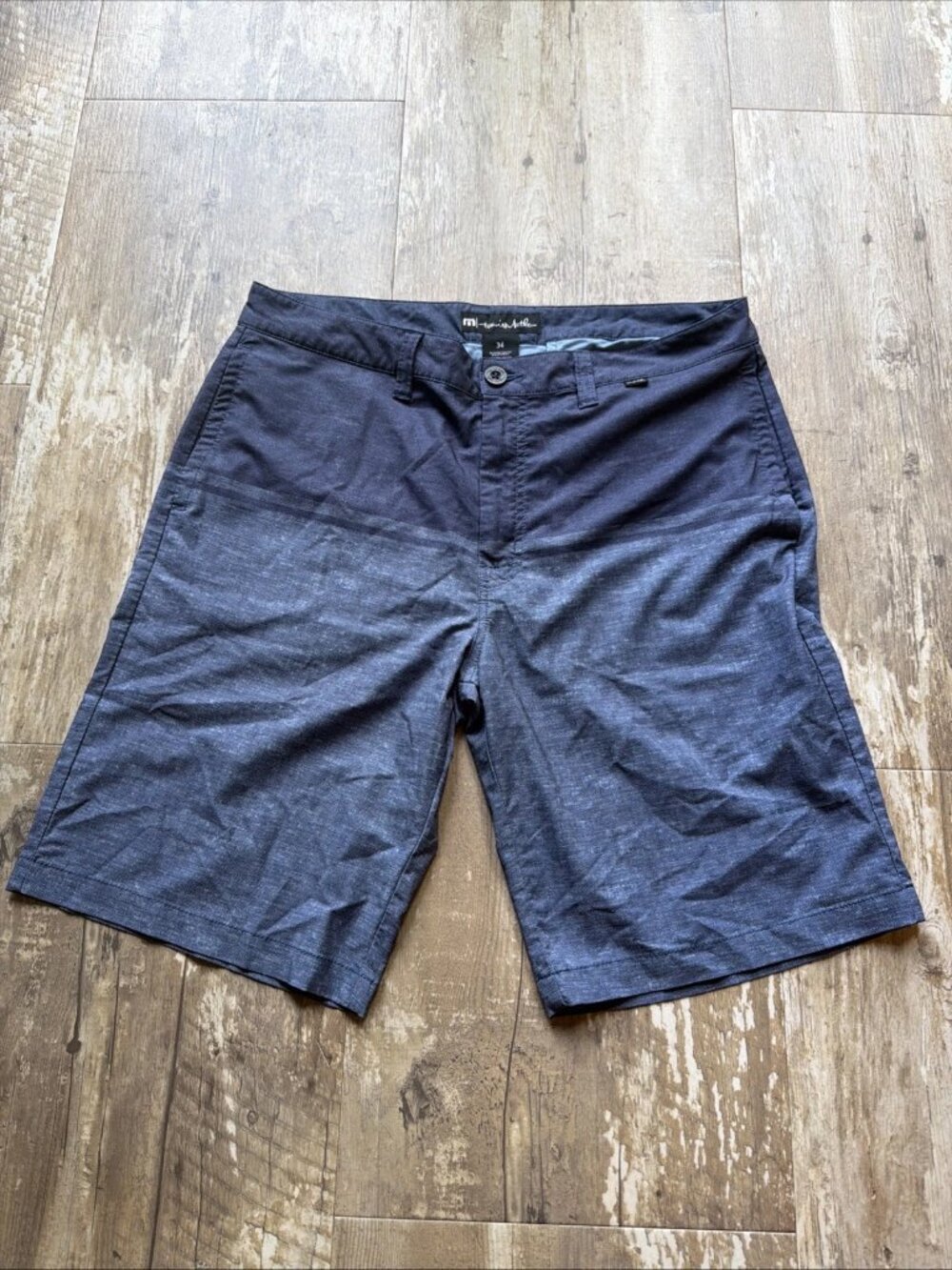 TRAVIS MATHEW Two Tone Blue Casual Golf Shorts Men’s 34